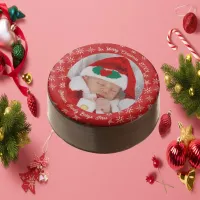 Santa Baby Custom Your Photo Snowflakes with Red Chocolate Covered Oreo