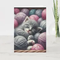 Miss You | Hope All is Well | Cute Kitten Card