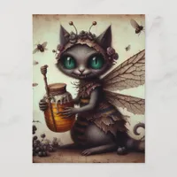 Cat Vampire Bee Fairy  Postcard