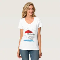 Raining Alternative Facts Nano V-Neck T-Shirt