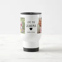 Modern Collage Photo Love You Grandma Best Gift Travel Mug