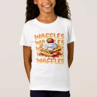 Stack of Waffles Covered in Strawberries T-Shirt