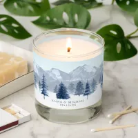 Mountain Landscape V1 Wedding Blue ID787 Scented Candle