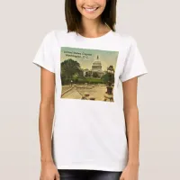 United States Capitol from Library Steps Date 1898 T-Shirt