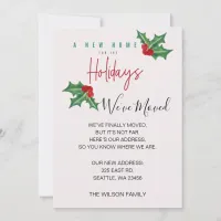 Boughs of Holly We've Moved Holiday Announcement