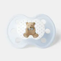 Teddy Bear Blue Baby Pacifier