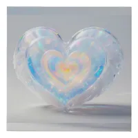 *~* Crystal Heart Within Hearts AP78  Faux Canvas Print