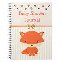 Baby Shower Notebook Journal, Forest Animal Theme