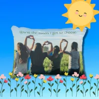 BFFs | Best Friends Forever Sisters Quote Accent Pillow