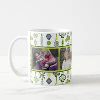 Shamrock Clover Pattern Photo Mug