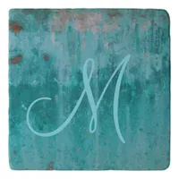 Turquoise Rust | Monogram Trivet