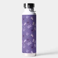 Pretty Pink and Purple Butterflies Water Bottle