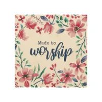 Made To Worship Wood Wall Art