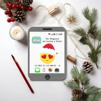 Emoji Christmas Party Invitation