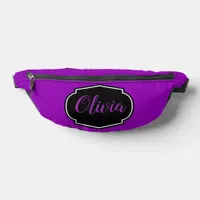 Vibrant, Bold Fuchsia Purple Personalized Fanny Pack