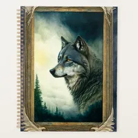 Haunting Digital Illustration Wolf Planner