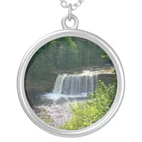 Upper Tahquamenon Falls State Park, MI Silver Plated Necklace