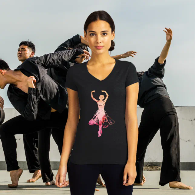 Graceful and poetic ballerina silhouette T-Shirt