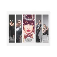 Modern Glamour Retro Style Portfolio Photo Collage Metal Print