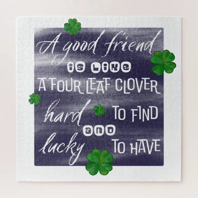 Proverbe sur l’amiti&#233;-Friendship proverb Jigsaw Puzzle