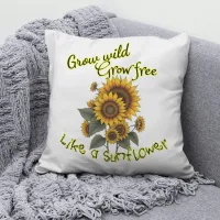 Grow Wild Throw Pillow