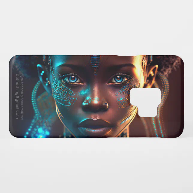 African Electro Style Woman Face Case-Mate Samsung Galaxy S9 Case
