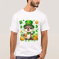 Adorable St. Patricks Day Otter T-Shirt