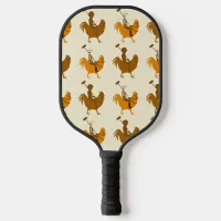 Double Pollo Fashion Sport Logo Pattern Pickleball Paddle