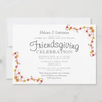 Friendsgiving Potluck Feast Thanksgiving Dinner Invitation