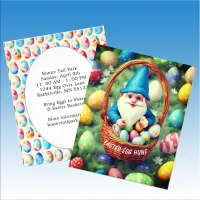 Budget Charming Gnome & Basket Easter Egg Hunt Flyer