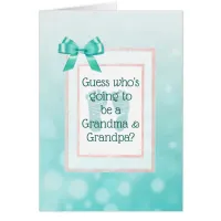 Grandma and Grandpa Announcement card