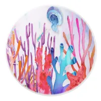 Coastal Ocean Tropics Jellyfish Ceramic Pull