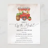 Budget She is off the Market Bridal Shower Invite