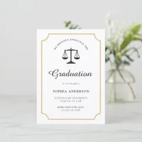 Vintage Law School Customizable Photo Announcement