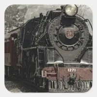 Vintage Locomotive Train Sticker