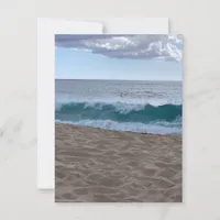 Blank Coastal Beach surf waves Postcard