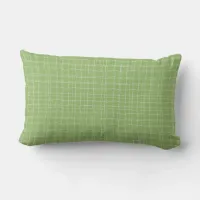 Simple Apple Green Plaid Throw Pillow