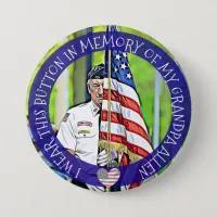 In Memory of Military Button