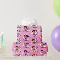 Beautiful Little Girl Fairy and Unicorns  Wrapping Paper