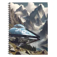 UFO that Landed in the Mountains Reflection Notebook