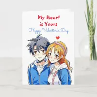 My Heart is Yours | Anime Happy Valentine's Day Card