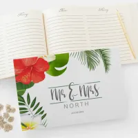 Tropical Floral Wedding  ID475 Guest Book