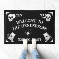 Gothic Skeleton Spirit Board Halloween Doormat