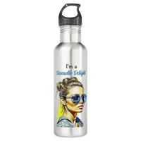 I'm a Sarcastic Delight | Funny Humor Stainless Steel Water Bottle