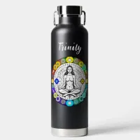 Seek Serenity  Meditation Spiritual Personalized Water Bottle