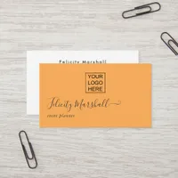 Marigold Elegant Typography Business Card