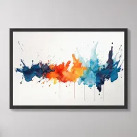 Triple Scoop painting Framed Art