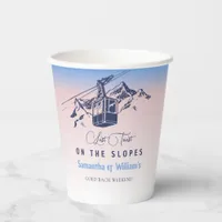 Last Toast On The Slope Ski Bachelorette COED Bach Paper Cups