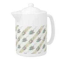 Vintage Rose Pattern - Teapot