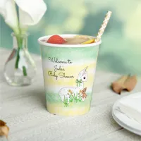Llama and Teddy Bear Themed Baby Shower Paper Cups